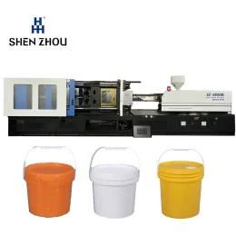 Plastic Emmers Met Deksel Handvat Spuitgietmachine